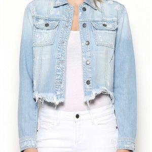 HIDDEN Destroyed Cropped Denim Jean Jacket / XS